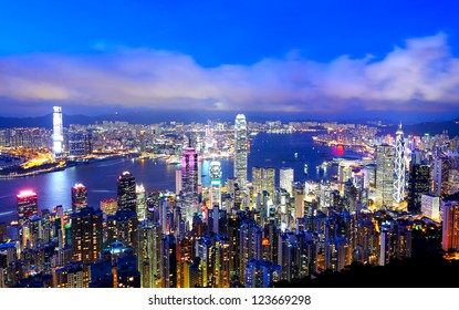 Hong Kong night view