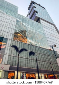 Hong Kong: November 2018: Beautiful View Of Isquare Mall At Tsim Sha Tsui.