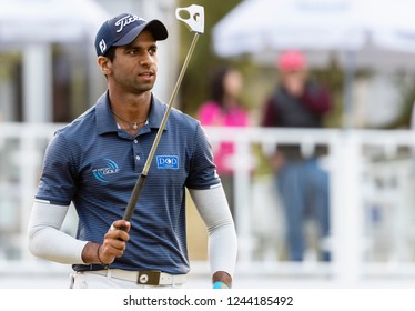 Hong Kong - November 24 2018: Aaron Rai Of England Reacts During Day Three Of The Honma Hong Kong Open In Hong Kong, Hong Kong. 