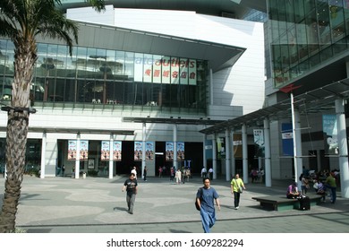 Hong Kong - October 4 2007: Tung Chung Station. Station On The Tung Chung Line Of The MTR Rapid Transport System In Hong Kong.