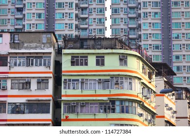 Hong Kong Old And New Building