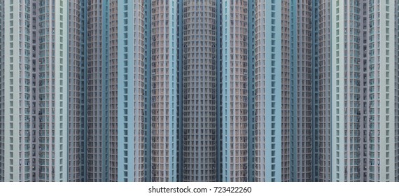 Hong Kong Overpopulation High Rises