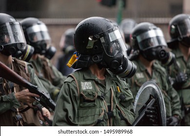 Hong Kong Riot Police Deployed On 31/8