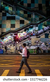 Hong Kong - September 29 2019: Lennon Wall From Hong Kong Protests In North Point Area With Signs, Letters And Posters