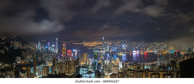 Hong Kong Skyline and Big city in China - Shutterstock ID 684946267