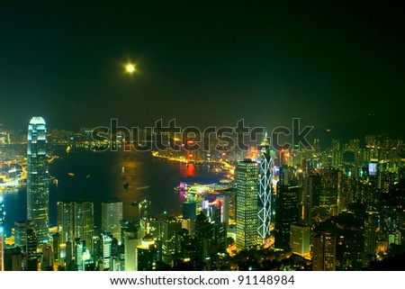 Similar – Hong Kong Skyline Hongkong