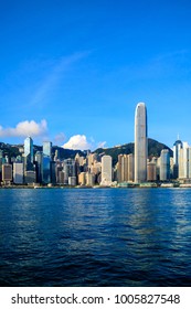 Hong Kong Skyline And Victoria Harbor In Morning