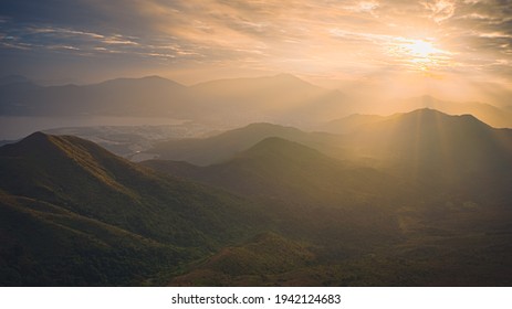 Hong Kong Sunset From Pat Sin Leng.