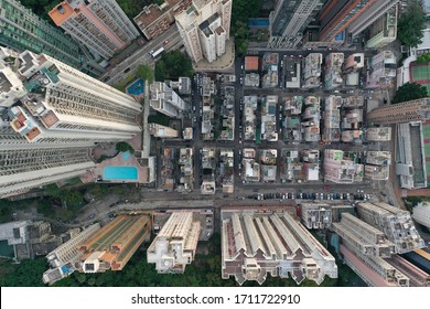 Hong Kong Tai Hang Buildings Drone