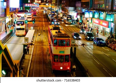 Hong Kong Tram View In North Point Hong Kong, 27 May 2016