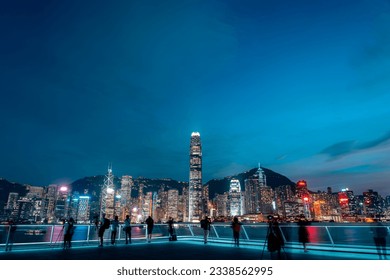 Hong Kong Victoria Harbour View at Night