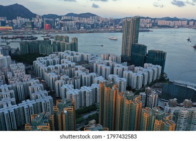 Hong Kong Whampoa Cityscape Drone