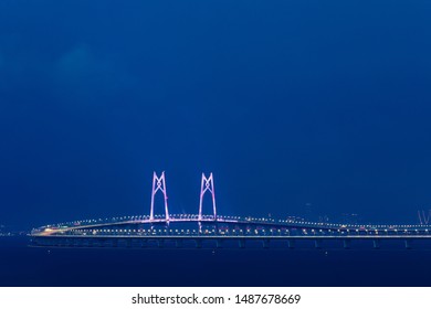 Hong Kong Zhuhai Macao Bridge Over The Ocean In Zhuhai China