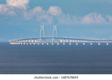 Hong Kong Zhuhai Macao Bridge Over The Ocean In Zhuhai China