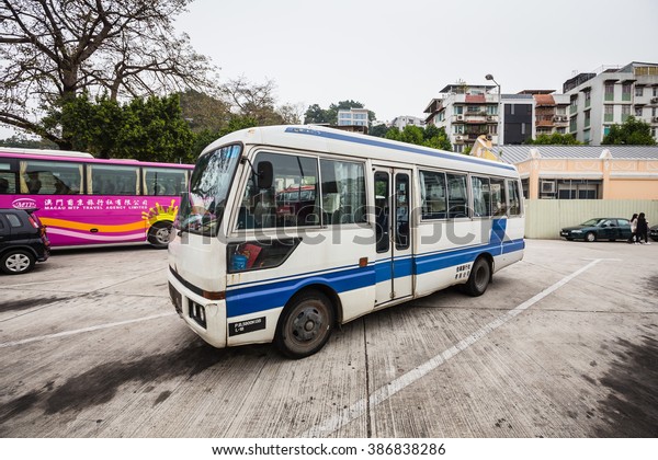HONGKONG\
-FEBRUARY 22 2016: City bus station in Hong Kong on FEBRUARY 22\
2016, Touristic Bus at Hong Kong,Hong Kong is one of the most\
desired touristic destination in the world\
