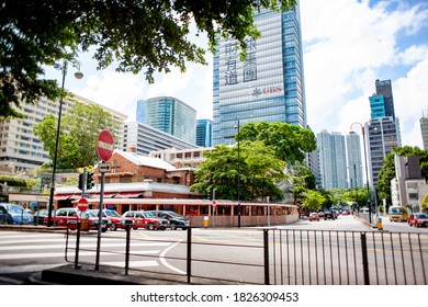 Hongkong - July 9, 2017 : Traffic On Salisbury Road, Hongkong