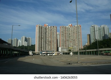 HONGKONG - OCTOBER 4 2007: Tsing Yi Station Bus Terminus. Tsing Yi Island, Hongkong.