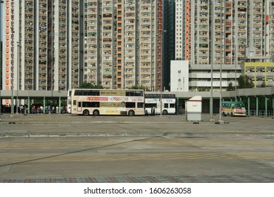 HONGKONG - OCTOBER 4 2007: Tsing Yi Station Bus Terminus. Tsing Yi Island, Hongkong.