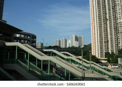 HONGKONG - OCTOBER 4 2007: Tsing Yi Station Bus Terminus. Tsing Yi Island, Hongkong.