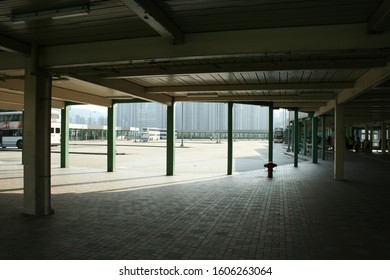 HONGKONG - OCTOBER 4 2007: Tsing Yi Station Bus Terminus. Tsing Yi Island, Hongkong.