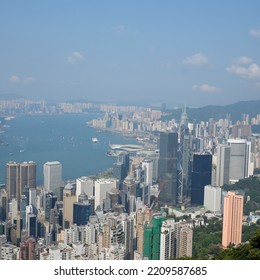 Hongkong Victoria Peak Noon Sky View