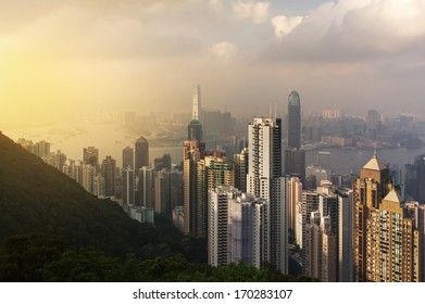 Hongkong View From Victoria Peak