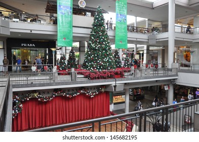 HONOLULU, HAWAII - DECEMBER 24: Ala Moana Center, the largest shopping mall in Hawaii, as seen on December 24, 2012 in Honolulu, Hawaii. It is also largest open-air shopping center in the world.