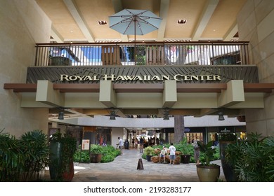 Honolulu, Hawaii USA - July 28 2022: The Sign For The 