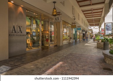 Honolulu, Hawaii, USA.  June 13, 2018.  Side view of the newest part of the Ala Moana Shopping Center with luxury stores for wealthy Asian tourists.