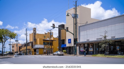 Honolulu, Hawaii, USA.  June 2,  2022.  Urban Decay In The Kakaako District With Only One Open Business In A Once Busy Town.