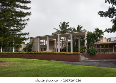 Honolulu, Hawaii, USA - Nov 23, 2019: University Of Hawai'i At Manoa.