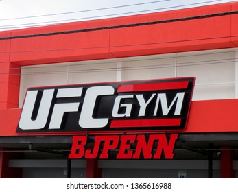 Honolulu - March 14, 2013: Sign On Exterior Of UFC Gym BJ Penn In Honolulu, Hawaii. The Gym Is Part Of A Chain Franchise That Offering A Full-range Of Group Fitness Classes, Private MMA Training.