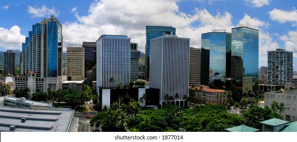 Honolulu Skyline Panorama