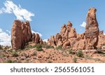 Hoodoo Rock Formation in Arches National Park, Utah, USA