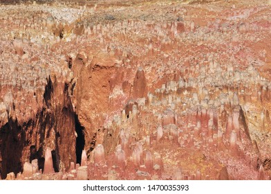 Hoodoo Rock Formations, Fairy Chimney, Gully Erosion. 