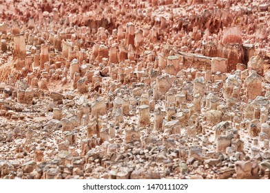 Hoodoo Rock Formations, Fairy Chimney, Gully Erosion. 