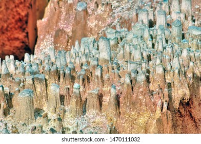 Hoodoo Rock Formations, Fairy Chimney, Gully Erosion. 