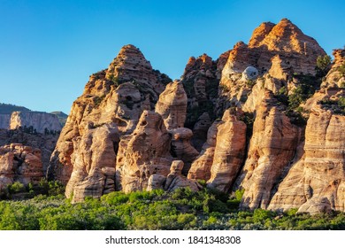 Hoodoos Along Kolob Terrace Road In Zion National Park, Utah, USA