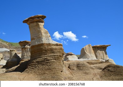 Hoodoos In The Canadian Badlands