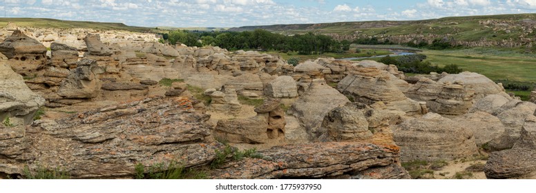 Hoodoos At Writing On Stone Provincial Park