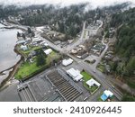 Hoodsport Washington state USA aerial view Winter 2023