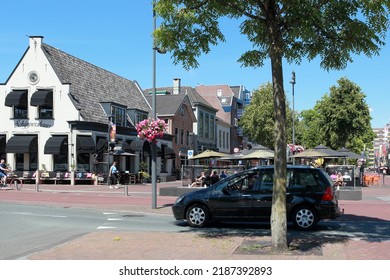 Hoogeveen, Netherlands- August 7, 2022: The Cross in Hoogeveen, Netherlands