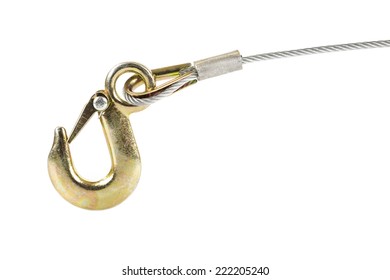 Hook On Steel Cable Isolated