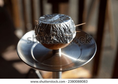 Hookah Details. Steel hookah. Charcoal bowl. Smoking is harmful to health.