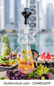 Hookah And Shisha With Tobacco And Fruit In Dubai