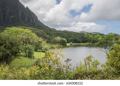 Hoomaluhia Botanical Gardens, Oahu, Hawaii, USA