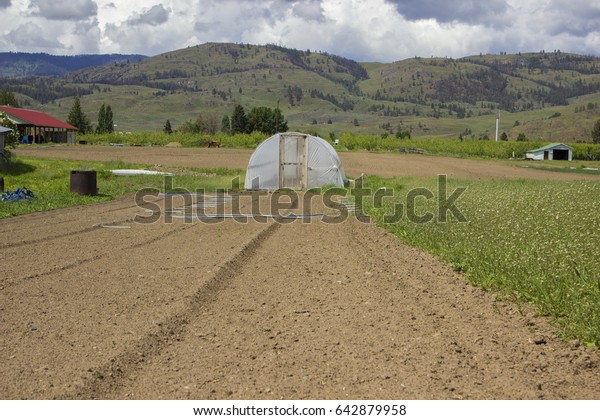 Hoop House Style Greenhouse Another Being Stock Photo Edit Now