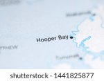 Hooper Bay on a geographical map of USA