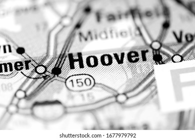 Hoover. Alabama. USA On A Map