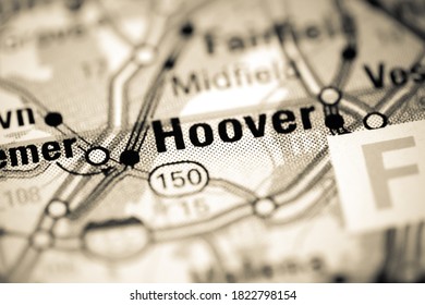 Hoover. Alabama. USA On A Map